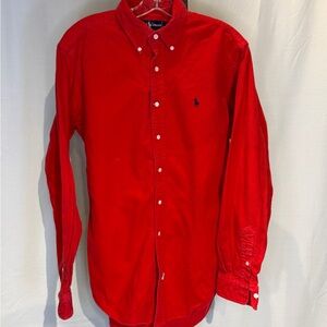 Ralph Lauren Men's Red Button-Down Shirt
